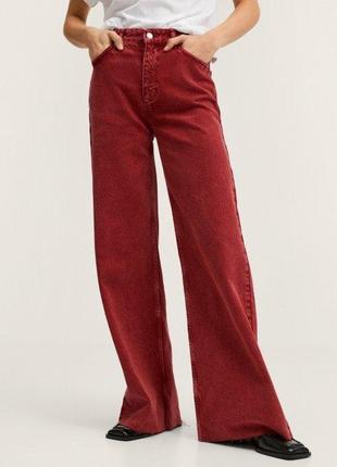 1, Жіночі Кольорові джинси wideleg висока посадка із широкими ...