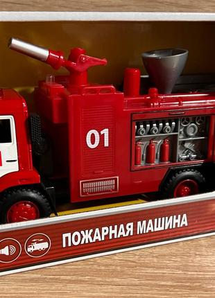 Іграшкова інерційна пожежна машина, Play Smart 9624, водяна помпа