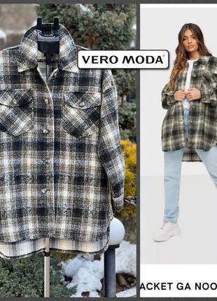 Vero moda легке пальто рубашечного крою оверсайз тепла сорочка...