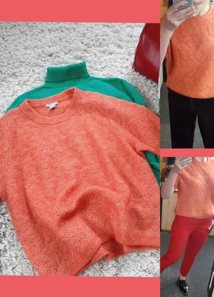 Шикарный ажурный свитер с коротким рукавом, h&amp;m,  p. l-xl