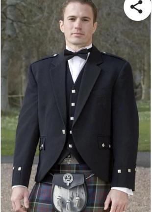 Шотландия шерстяная куртка-килт