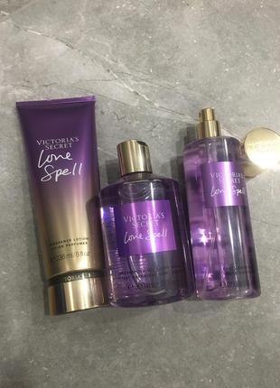 Victoria’s secret набор love spell,мист,спрей для тела,лосьон ...