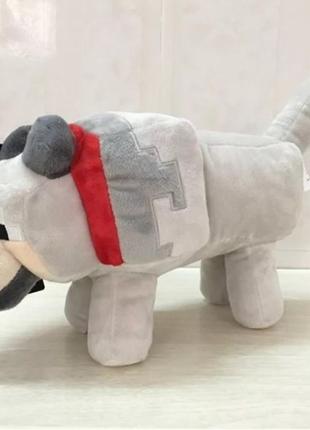 Мягкая игрушка Собака 35 см Майнкрафт Волк Minecraft
