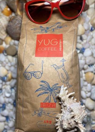 Кофе в зернах YUG COFFEE IBIZA, 60% Арабика, 40 % Робуста 1 кг