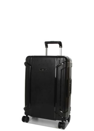 Валіза маленька S поліпропілен Airtex 645 33л 55×38×23 см Чорна