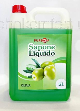 Жидкое мыло purezza sapone liquido oliva 5 л