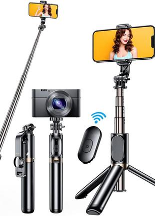 Blukar Selfie Stick, 4 в 1, выдвижная Bluetooth-палка для селф...