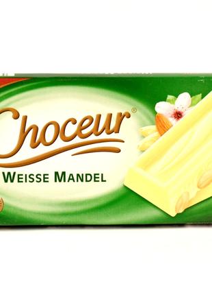 Шоколад белый с миндалем Choceur Weisse Mandel 200г (Германия)