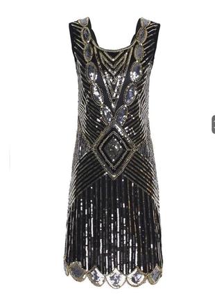 Вечірне плаття з паетками, плаття в стилі гетсбі