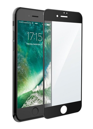 Защитное стекло 3D GLASS HOCO для iPhone 7 Plus Black (Черный)