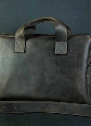 Мужская сумка "модель №54" винтажная кожа цвет шоколад