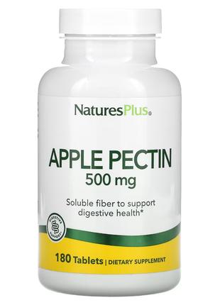 Натуральна добавка Natures Plus Apple Pectin 500 mg, 180 таблеток