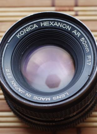 Объектив Konica HEXANON AR 50mm F/1.7 с недостатками
