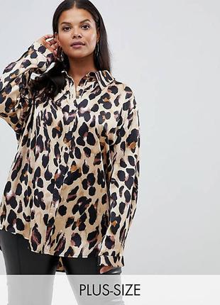 🧡🧡🧡стильная женская блузка, рубашка в леопардовый принт pretty...