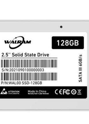 Твердотельный накопитель SSD 2.5" WALRAM 128GB SATA 3 оригинал