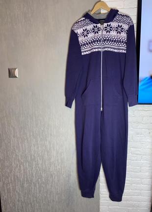 Кигуруми утепленное цельная мужская пижама burton menswear, m