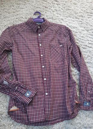Винтажная мужская рубашка в клетку,jack&amp;jones,  p.l
