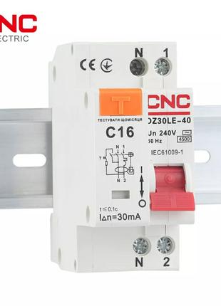 Защита от замыкания автоматический выключатель 16А CNC dz30l-40