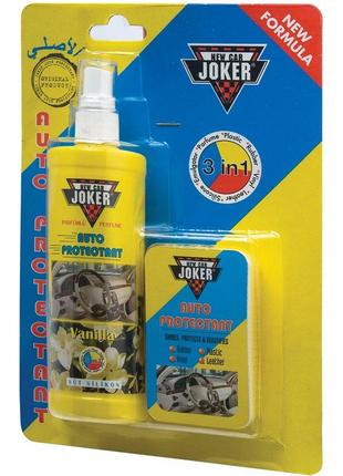 Полироль для панелей авто Joker 250ml Vanilla+ губка , Полирол...
