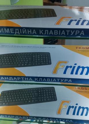 Клавиатура Frime FKBS-002 USB RUS_UKR, Black новая