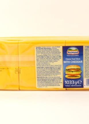 Сир слайсами Hochland With Cheddar 1033гр (Німеччина)