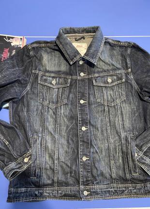 Модный джинсовый пиджак большого размера  s. oliver