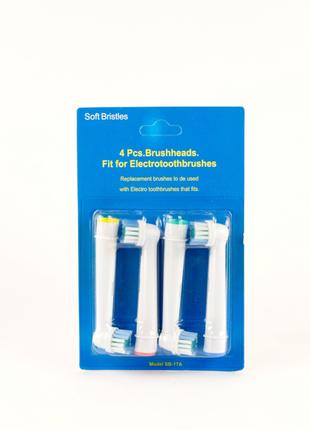 Сменная насадка для электрической зубной щетки для Oral-B 4 шт...