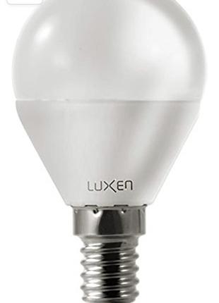 Luxen 60314, пластикова світлодіодна лампа, E14, 5 Вт, біла