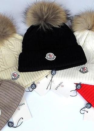 Топовые шапки! moncler 800 грн.