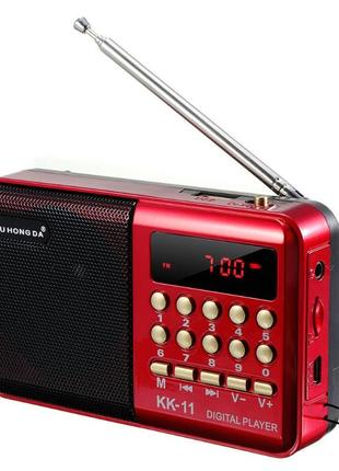 Радиоприемник OU HONG DA KK-11, FM 70-108 Mhz, USB/microSD, mp...