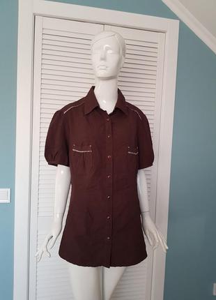 Стильная качественная блуза рубашка батал ulla popken
