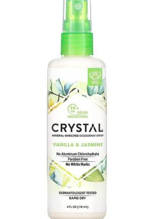 Мінеральний дезодорант-спрей від crystal body deodorant, ваніл...