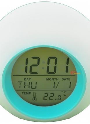 СТОК Часы-ночник с термометром и подсветкой TecStar