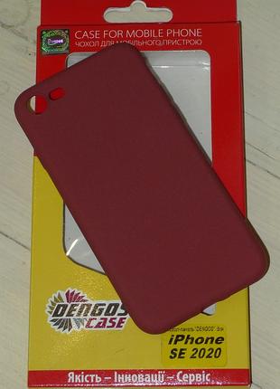 Чехол Dengos Carbon для Apple iPhone 7/8/SE 2020 Red 0841