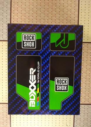 Rock Shox BOXXER наклейки на вилку велосипеда (зелений)