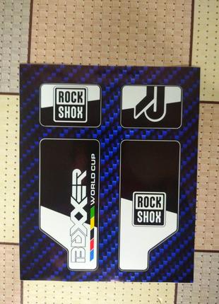 Rock Shox BOXXER наклейки на вилку велосипеда (білий)