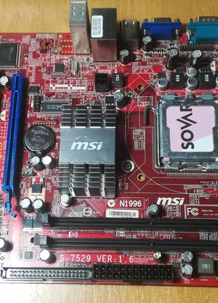 Материнская плата MSI G31TM-P21 (s775, iG31, PCI-Ex16)
