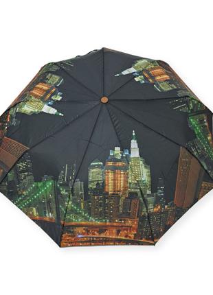 Зонт женский полуавтомат с фото города от фирмы "Lantana"