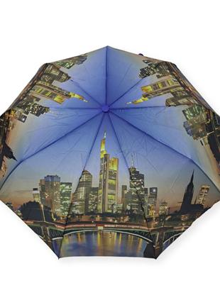 Зонт женский полуавтомат с фото города от фирмы "Lantana"