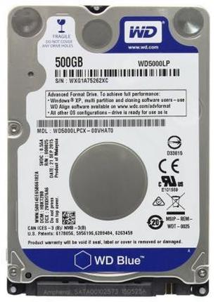 Жорсткий диск для ноутбука 2.5" 500 GB WD (WD5000LPZX)
