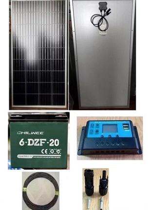 Комплект резервного живлення (сонячна панель 150 Вт, контролер...