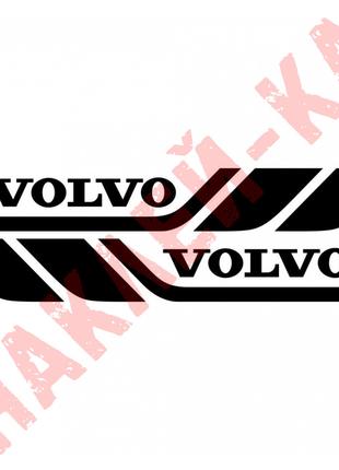 Набор виниловых наклеек на борт автомобиля - Volvo (2 шт) v2