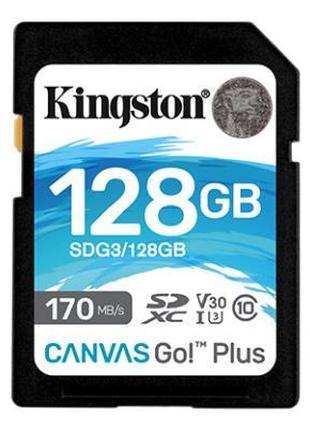 Карта памяти Kingston 128GB SDXC class 10 UHS-I U3 Canvas Go P...