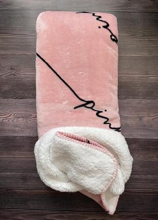 Уютное плед-одеяло victoria's secret pink оригинал