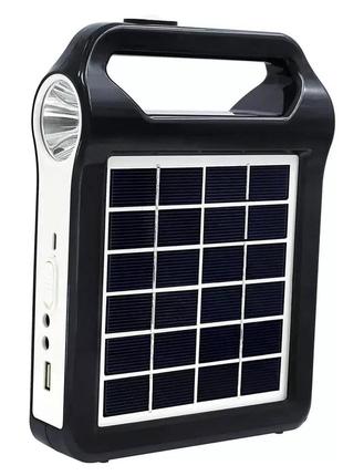 Фонарь-power bank-радио-блютуз (2400mah) с солнечной панелью e...