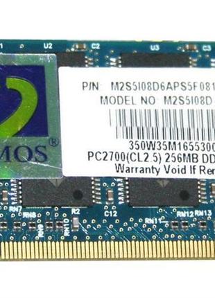 Модуль памяти для ноутбука TwinMOS PC2700 256MB DDR CL2.5, БУ