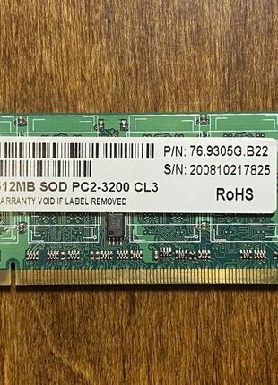 Модуль памяти для ноутбука Apacer 512MB DDRII 400 БУ