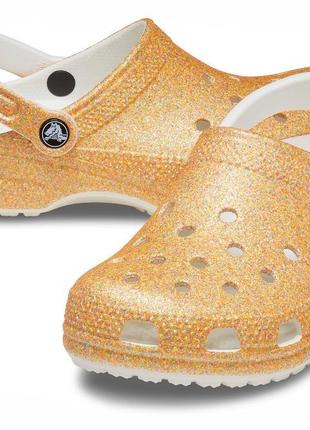 Sale! crocs glitter clog сабо женские крокс, оригинал.