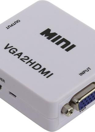 Конвертер VGA на HDMI VGA2HDMI 5027, со звуком