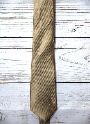 Шовкова краватка золотистого кольору